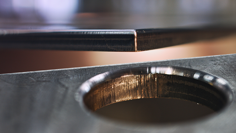 Sheet metal edge rounding-Contract Manufacturing Specialists of Indiana